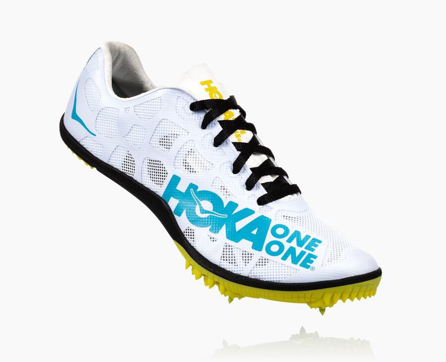 Spikes Atletismo Hoka One One Hombre Blancos/Azules - Rocket X - TMEA18697